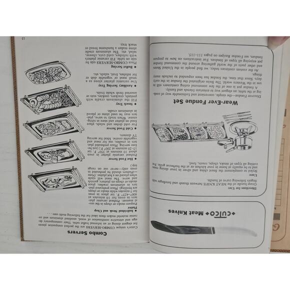 Vintage 1972 Cutco Cookbook World's Finest Cutlery Recipes‎ Hardcover Mitchell - Picture 10 of 11